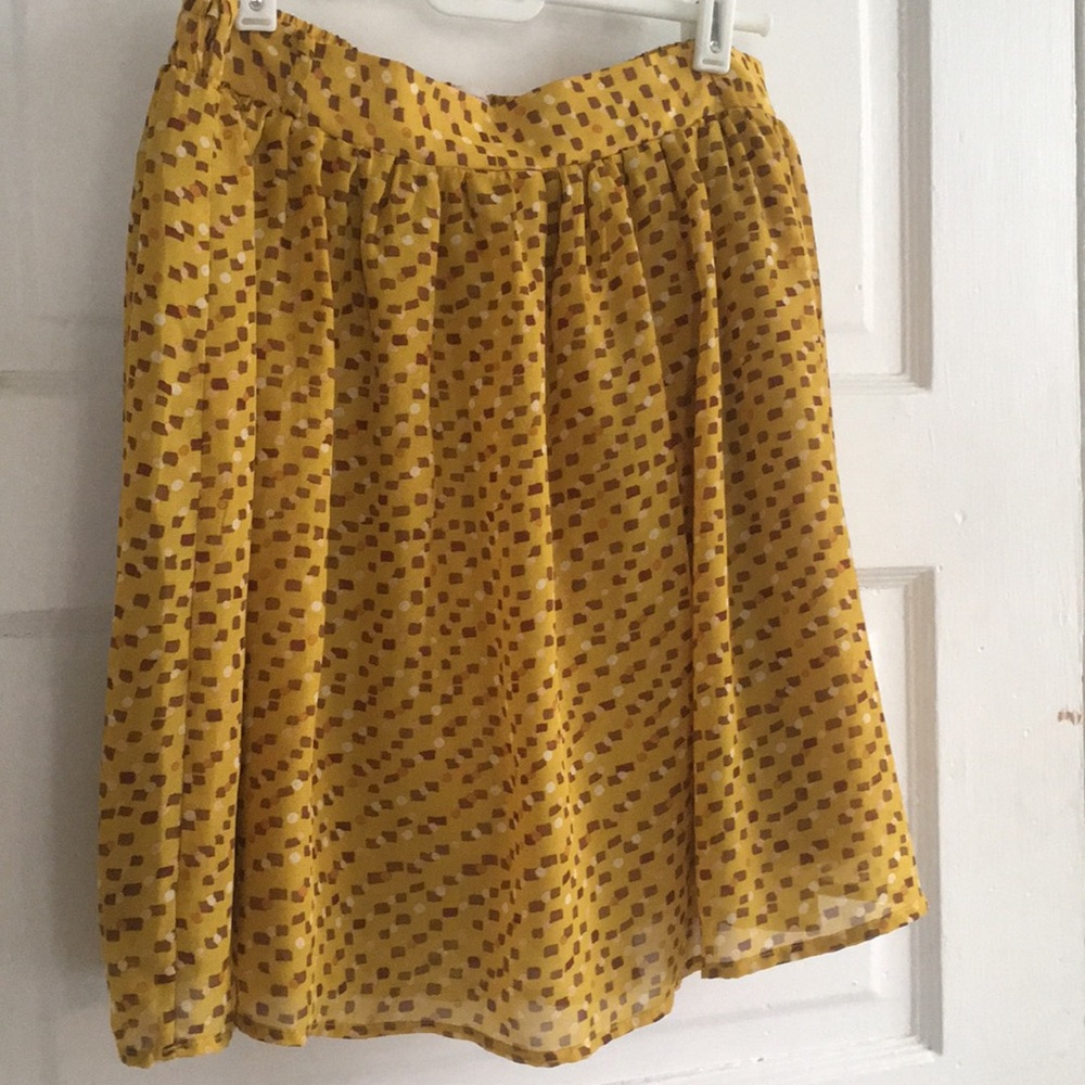 Yellow Mini Skirt